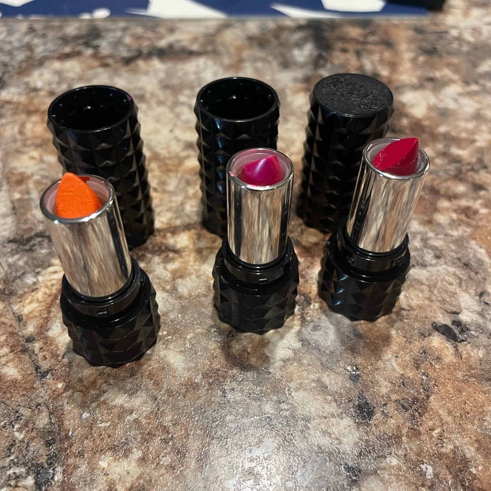 3 Mini KVD Beaury Studded Kiss CRÈME Lipstick Set